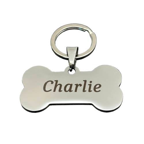Sleutelhanger rvs botvorm met naam