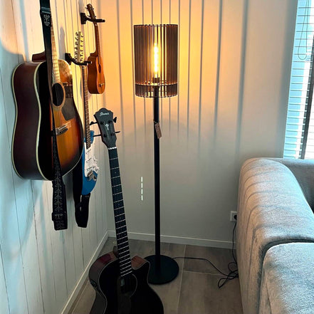 Walnut Radiance vloerlamp van Decospace