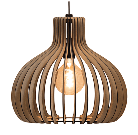 Houten lamellen hanglamp Decospace Venetian Glow DE-003