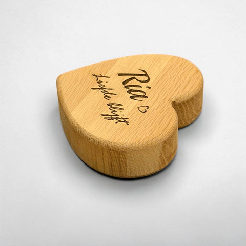Massief Eiken Hart – 15 cm – 40 mm dik | Gepersonaliseerd
