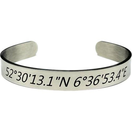 Roestvrijstalen armband 10 mm – Zilverkleurig – Verstelbaar & personaliseerbaar