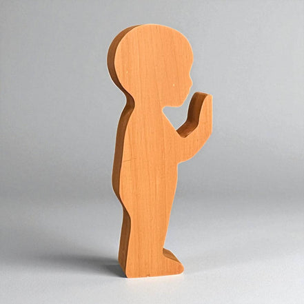 Silhouet poppetje perenhout