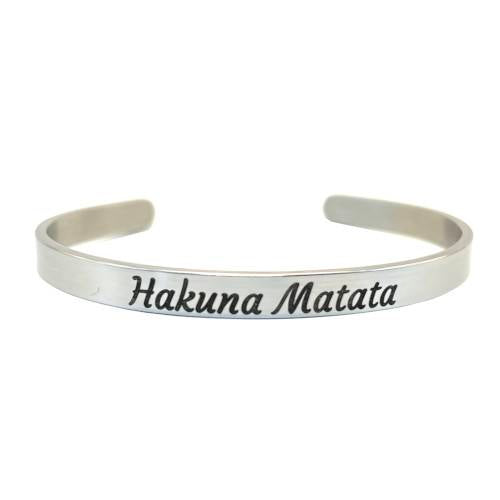 Zilverkleurige RVS armband 6 mm – Personaliseerbaar