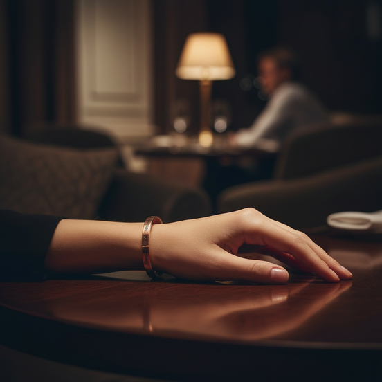 Roségouden RVS Armbandje