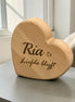 Massief Eiken Hart – 15 cm – 40 mm dik | Gepersonaliseerd