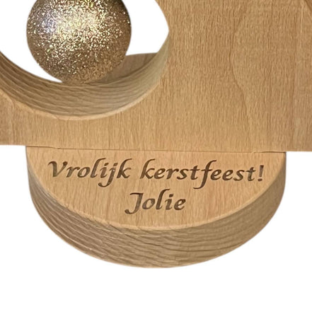Kerstboomvoet met gravure 