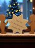 Houten kerstster beukenhout personaliseerbaar