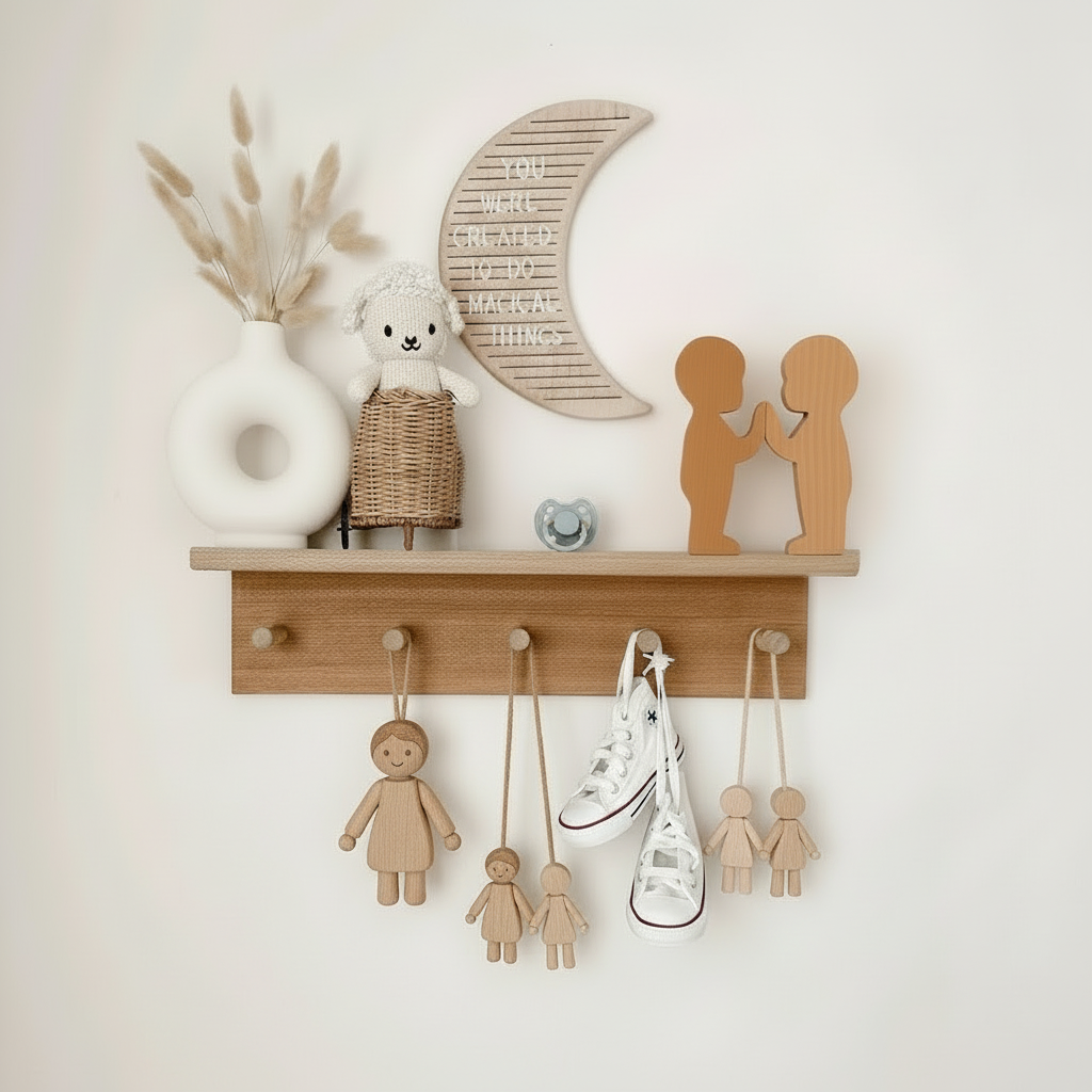 Houten silhouet poppetje 