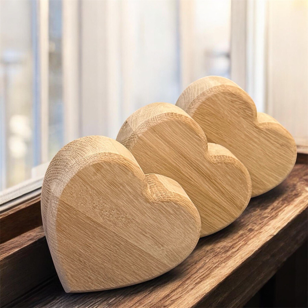 Massief Eiken Hart – 12 cm – 40 mm dik | Gepersonaliseerd